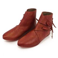 Wikinger Schuhe Typ Jorvik mit einfach genagelter Sohle Korduan-Rot