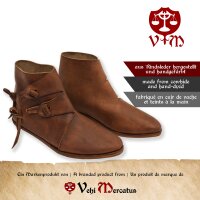 Wikinger Schuhe Typ Jorvik mit genagelter Doppelsohle Braun