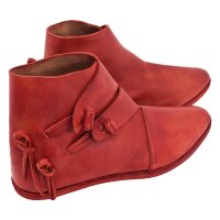 Wikinger Schuhe Typ Jorvik mit genagelter Doppelsohle Korduan-Rot