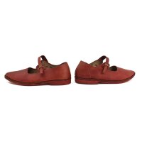 Spätmittelalter Riemchenschuhe Korduan Rot