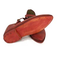 Spätmittelalter Riemchenschuhe Korduan Rot Gr. 38