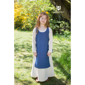 Kinder Mittelalter Kleid Typ Überkleid Ylva Blau 104