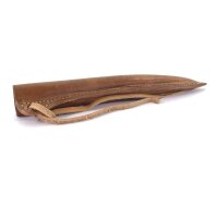 Leather scabbard for knive dark brown 21cm