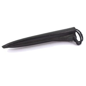 Leather scabbard for knive black 21cm