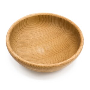 Wooden bowl 19.5cm diameter made of beech wood