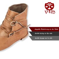 turn sewn or reversed sewn medieval shoes or half boots vegetal tanned 39