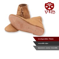 wendegenähte Mittelalter-Schuhe geschnürt 44