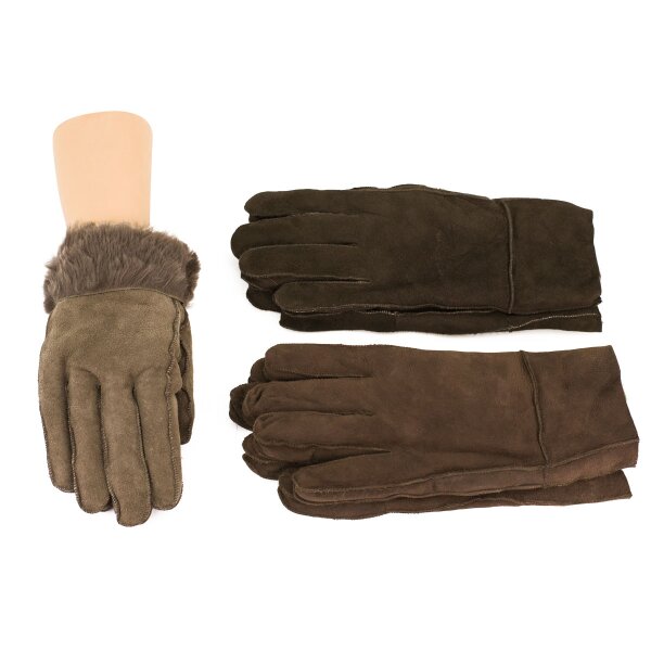 Lambskin gloves brown M