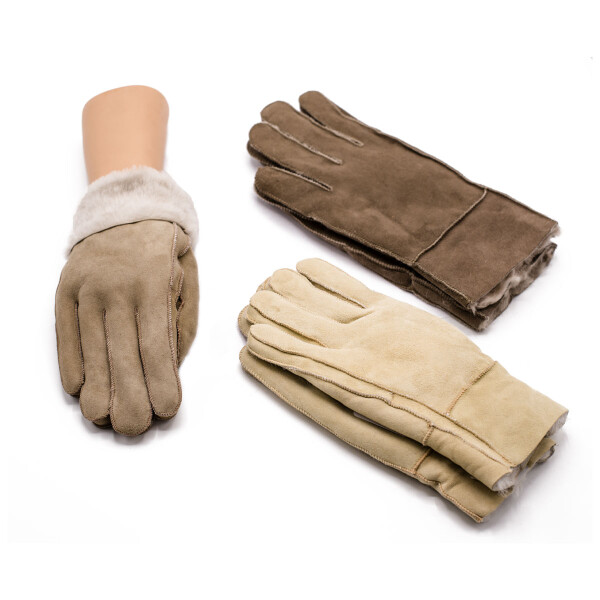 Lambskin gloves beige S