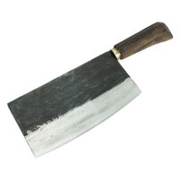 Handmade rustic kitchen cleaver 21cm blade