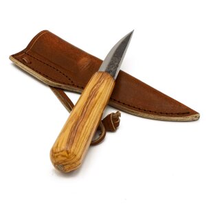 Viking knife or high medieval fishing knife incl. leather...