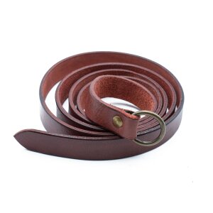 simple Medieval belt with ring L 160cm W 2.3cm