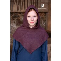 Skjoldehamn Gugel Knud Herringbone - Burgundy/Grey