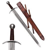 medieval sword type high medieval crusader sword decorational incl. scabbard