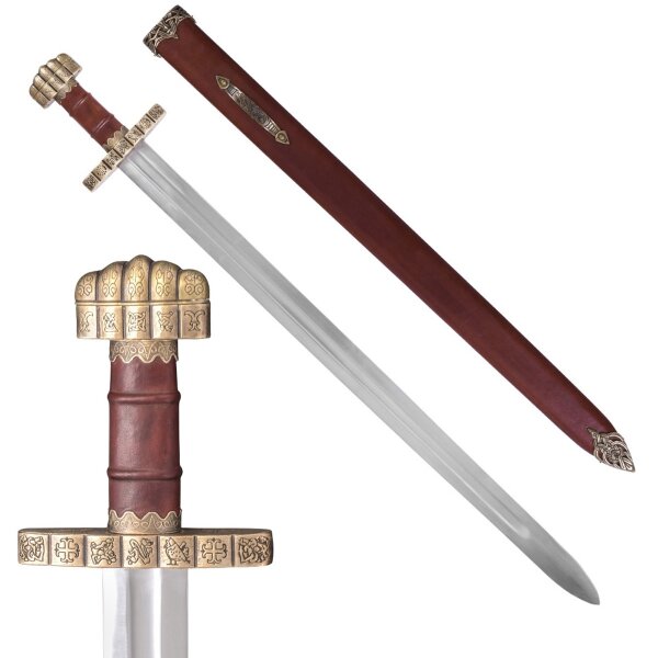 Wikingerschwert Typ Haithabu 9. Jahrhundert Deko inkl. Schwertscheide