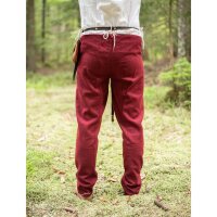 Late medieval pants 14th-15th century bordeaux red size XL