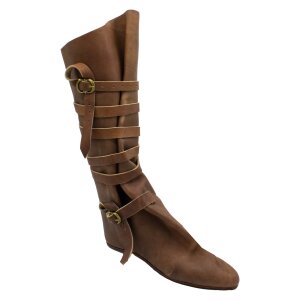 Late medieval buckle boots 14th-15th century size 39