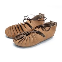 Bundschuhe oder Mittelalter Schuhe mit Gummisohle f&uuml;r Kinder