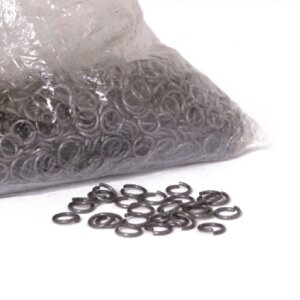 1kg loose round chainmail rings, unriveted, &Oslash; 8mm,...