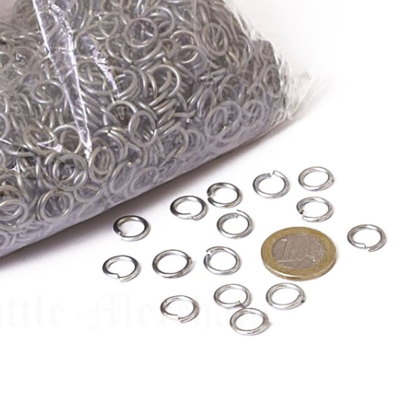 1kg Loose Round Chainmail Rings Unriveted O 8mm 1 6mm Wide Ga 9 49