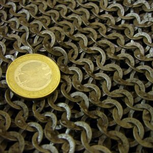 1kg loose flat chainmail rings, punched, &Oslash; 8mm, steel