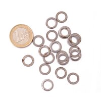 1kg loose flat chainmail rings, punched, Ø 8mm, steel