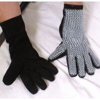Fingerhandschuhe mit Kettengeflecht, Ø 6mm, Stahl,  Gr. 9