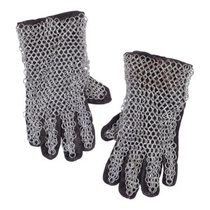 gloves with chain mesh, Ø 9mm, galvanized steel,...