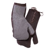 mittens with chain mesh, Ø 6mm, steel, size 9-10