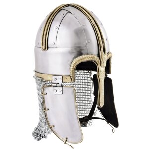 Coppergate Helm, mit unvernieteter Kettenbrünne, 1,6...