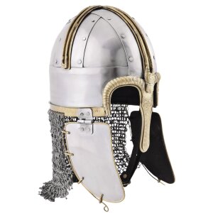 Coppergate Helmet, with butted aventail, 1.6 mm steel - battle ready