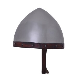 Archer Domed Helmet, 1.6 mm steel with leather liner - battle ready