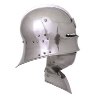 Gothic sallet with bevor, size M, 1.6 mm steel