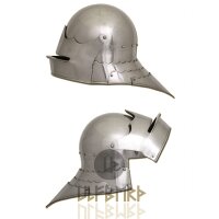 Gothic sallet helmet, circa 1480, 2 mm steel - battle ready