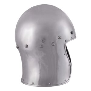 North Italian Barbute, circa 1465, 1.6 mm steel - battle...