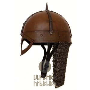 Der Gjermundbu Helm mit vernieteter Br&uuml;nne, 2 mm Stahl M