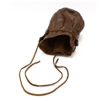 large brown medieval leather pouch