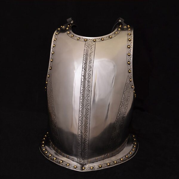 Medieval Breastplate or Harness with engravings, 1.2 mm Steel