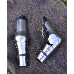 1 Pair Rerebrace and Vambrace Set, 1.6 mm Steel - battle...