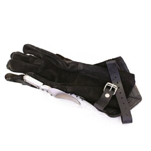 1 paire de gants gothiques blindés, acier 1,3 mm