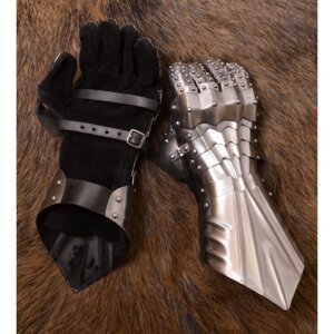 1 paire de gants à plaque en acier de 1,3 mm,...