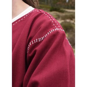 Medieval Kragelund Tunic Askur, long-sleeved, wine red