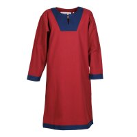 Medieval Tunic Vallentin, made of cotton, red/blue