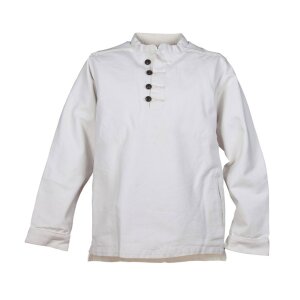 sturdy Market-Medieval shirt made of cotton, natural-coloured