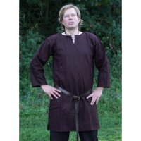 Viking Wool Tunic, dark brown