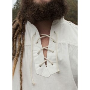 Medieval Shirt Corvin with Lacing, natural-coloured XXL