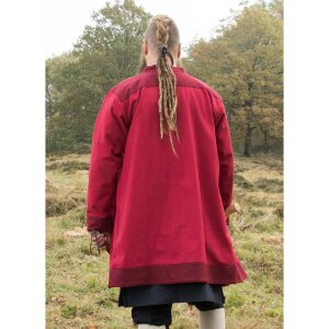Viking coat Bjorn made of cotton, red XXL