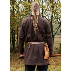 Viking coat Bjorn, brown XL