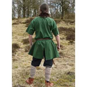 Medieval Braided Tunic Ailrik, short-sleeved, green L