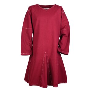 Medieval Kragelund Tunic Askur, long-sleeved, wine red S